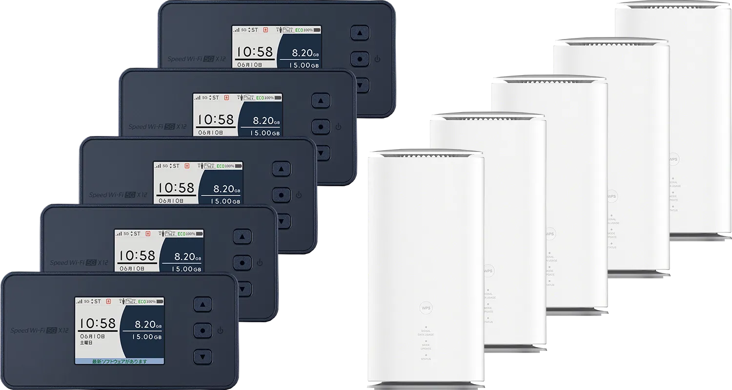 複数の端末の写真